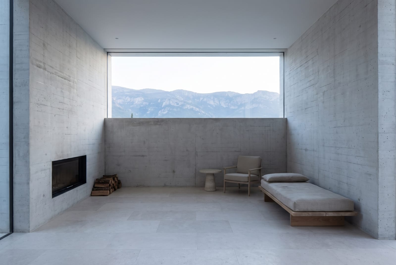 Interior, looking out to the ridge